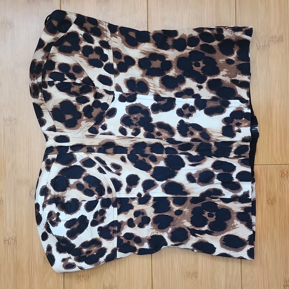 bebe leopard print top